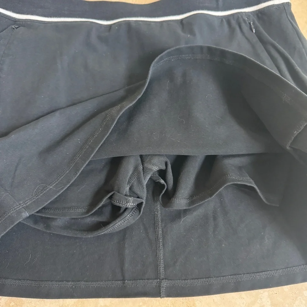 T by Talbots Black Skort Activewear Womens Size XL Preppy Classic Cotton